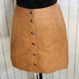 Divided Suede Mini Skirt